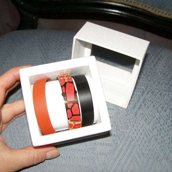 NEW Bracelet set by Les Georgettes 6 colors bands - Picture 4 of 9